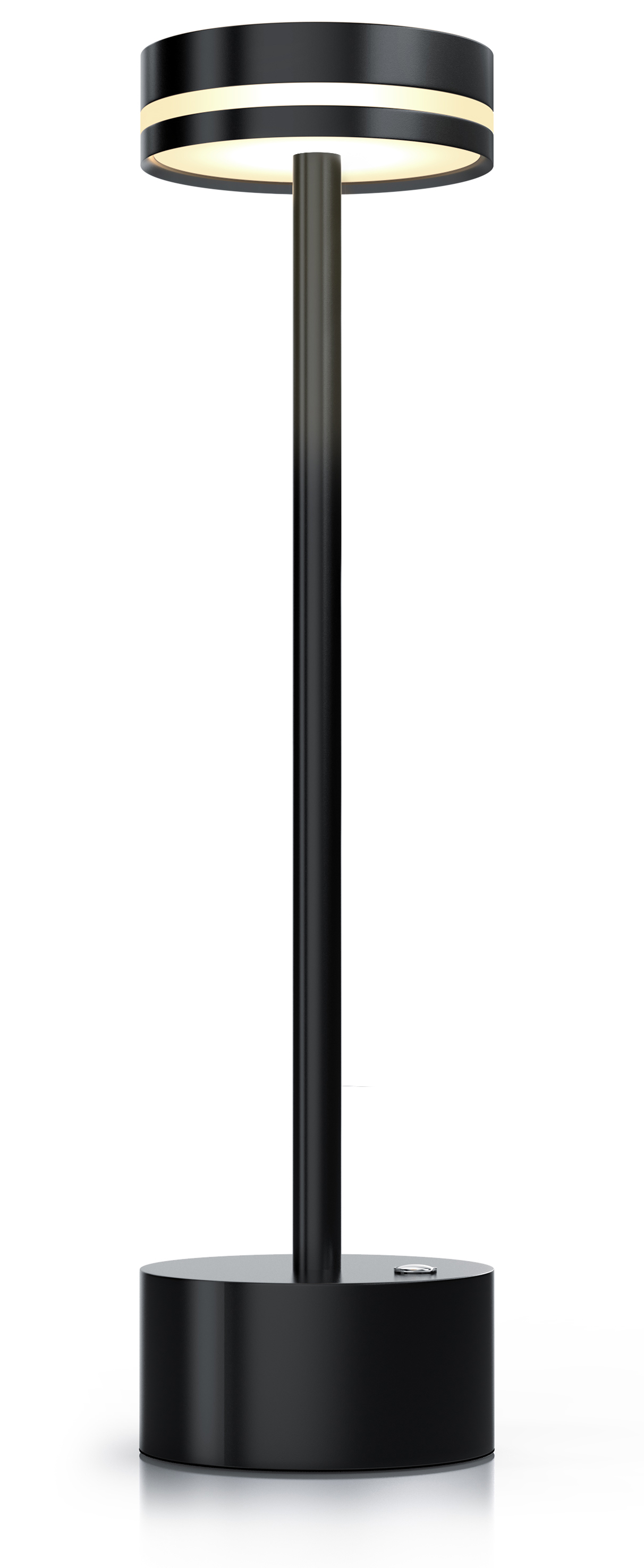 LED Tischlampe Akku kabellos dimmbar schwarz