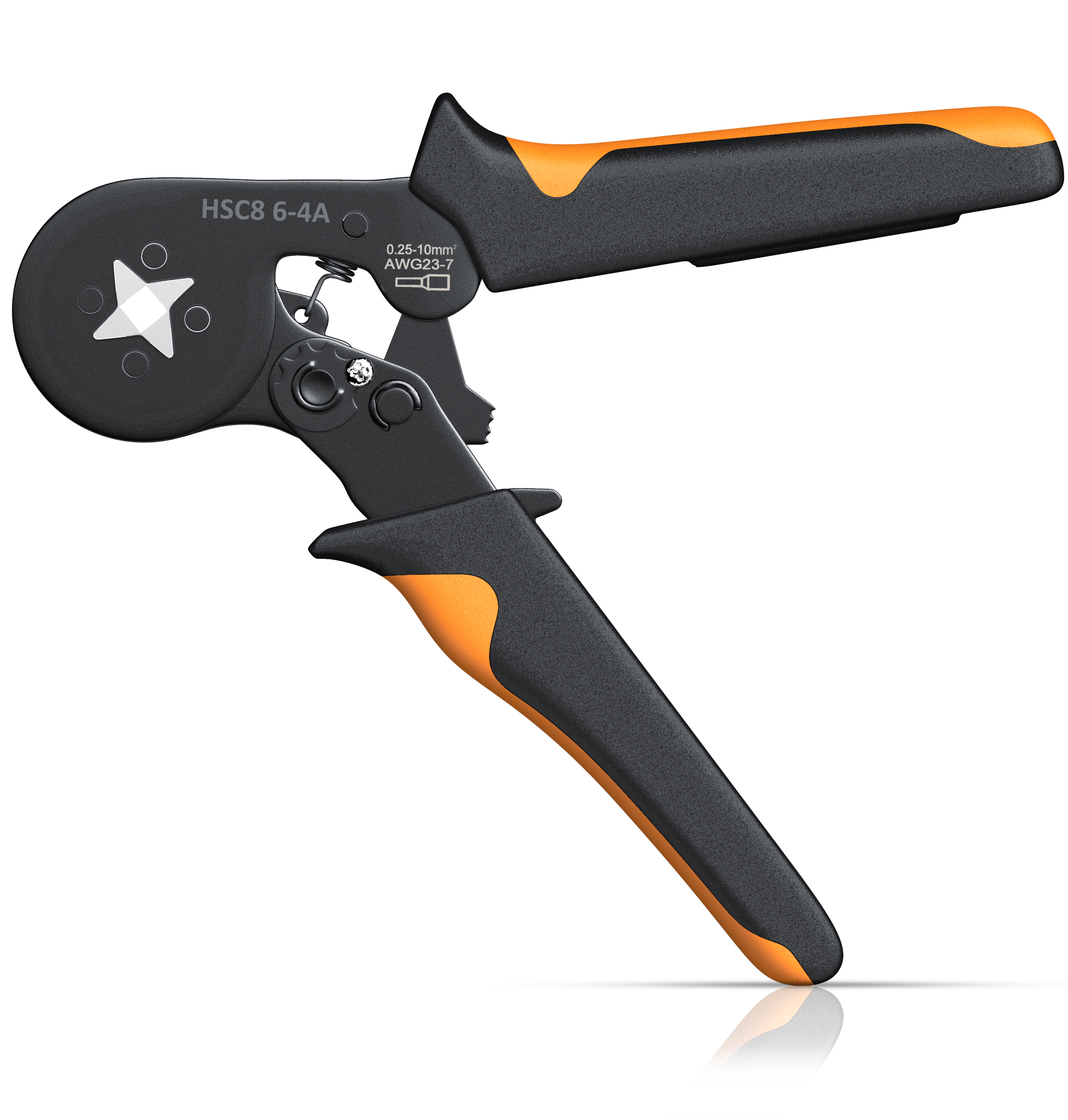 Brandson Kabelschneider mit ergonomischen Griffen in Schwarz und Orange, ideal für präzises Schneiden von Kabeln.