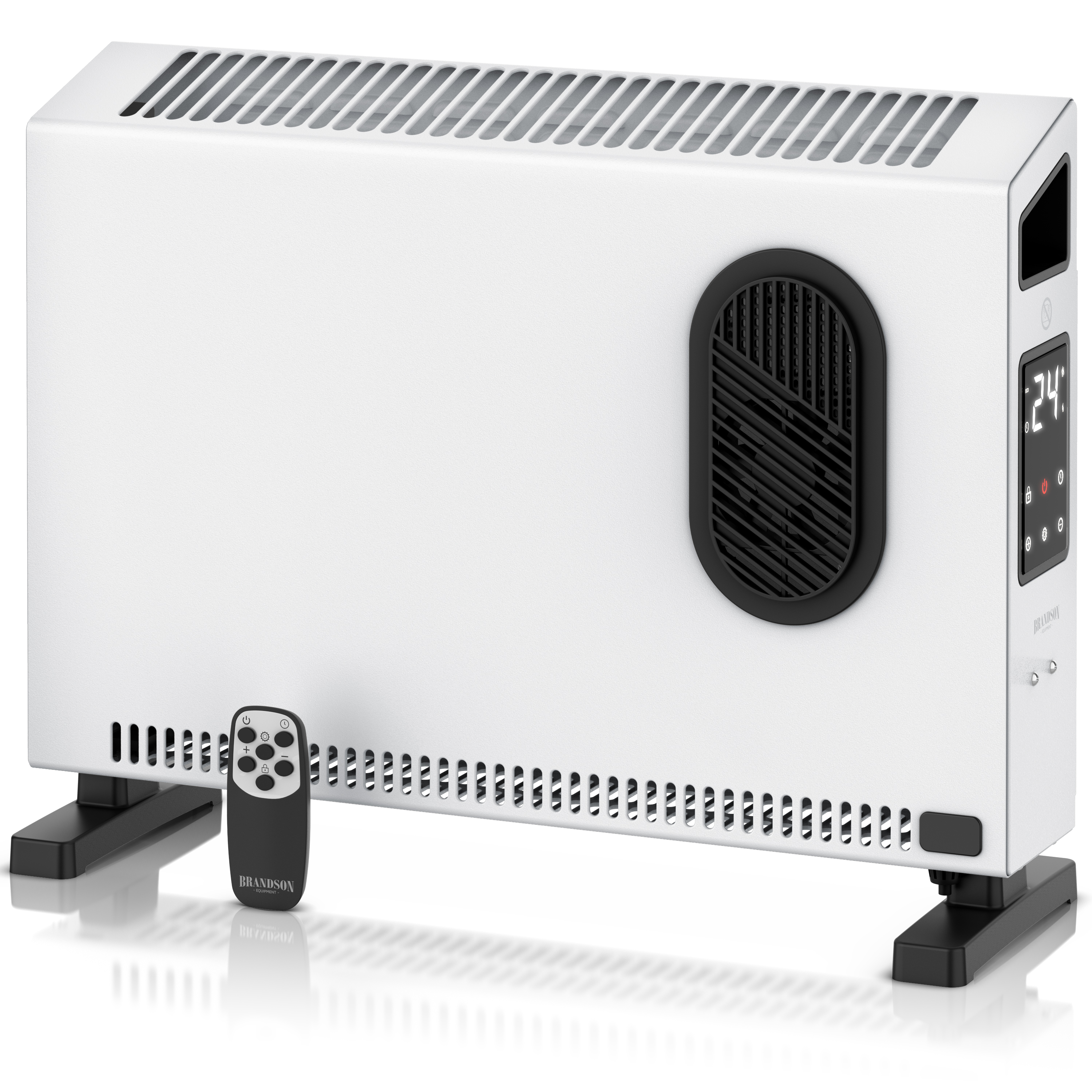 Heizpanel Konvektor 2000 W Gebläse Thermostat Timer & Fernbedienung